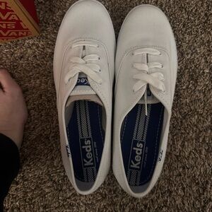 Keds White Lace-Up Sneakers